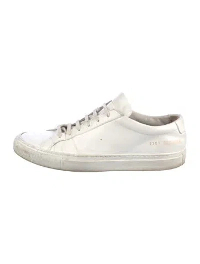 Pre-owned Common Projects Leather Sneakers In White