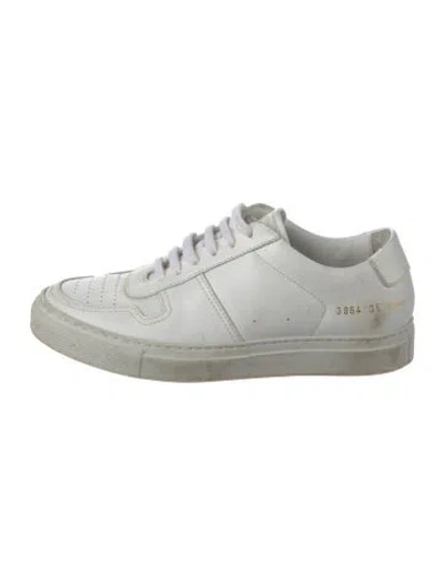 Pre-owned Common Projects Leather Sneakers In White