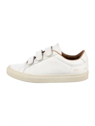 Pre-owned Common Projects Leather Sneakers In White