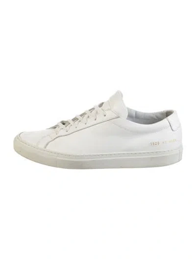 Pre-owned Common Projects Leather Sneakers In White