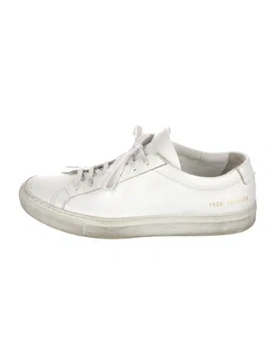 Pre-owned Common Projects Leather Sneakers In White