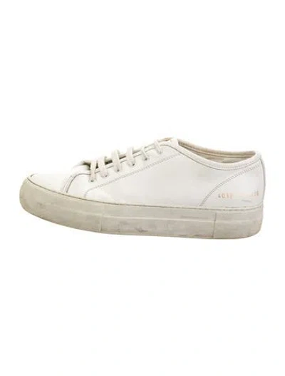 Pre-owned Common Projects Leather Sneakers In White