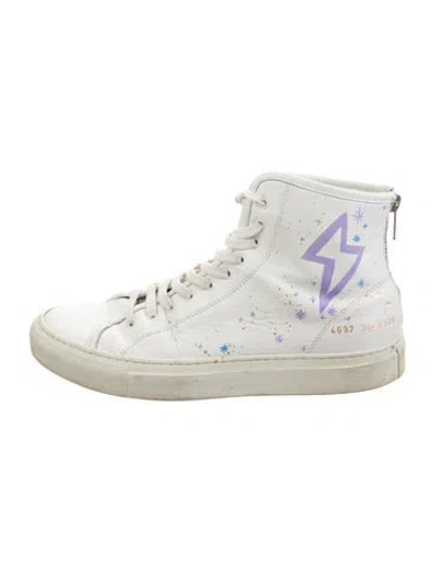 Pre-owned Common Projects Leather Sneakers In White