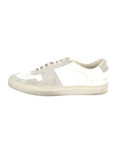 Pre-owned Common Projects Leather Sneakers In White
