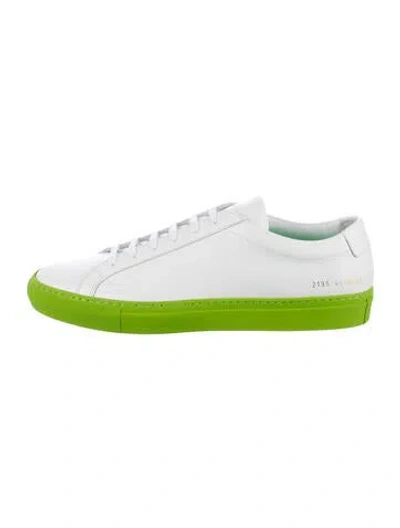 Pre-owned Common Projects Leather Sneakers In White