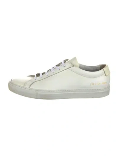 Pre-owned Common Projects Leather Sneakers In White