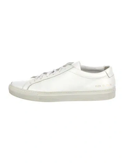 Pre-owned Common Projects Leather Sneakers In White