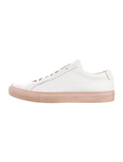 Pre-owned Common Projects Leather Sneakers In White