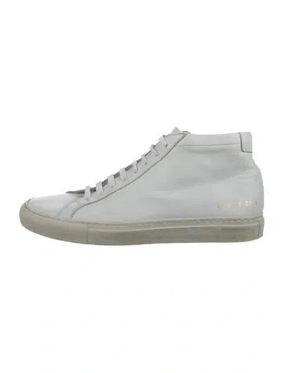 Pre-owned Common Projects Leather Sneakers In White