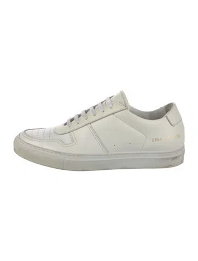 Pre-owned Common Projects Leather Sneakers In White