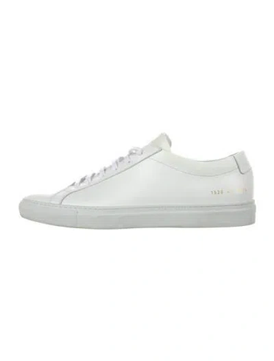 Pre-owned Common Projects Leather Sneakers In White