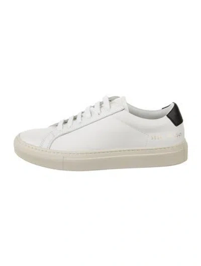Pre-owned Common Projects Leather Sneakers In White
