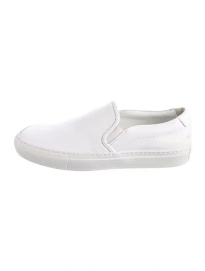 Pre-owned Common Projects Leather Sneakers In White
