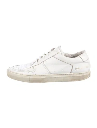 Pre-owned Common Projects Leather Sneakers In White