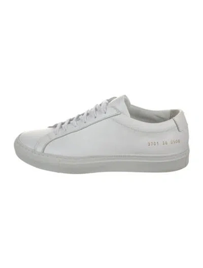 Pre-owned Common Projects Leather Sneakers In White