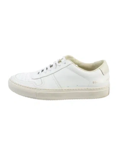Pre-owned Common Projects Leather Sneakers In White