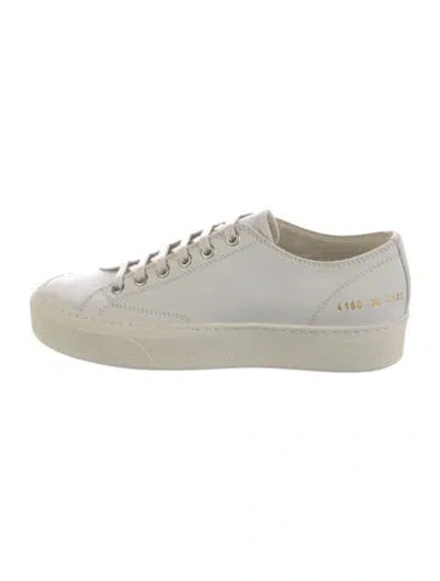 Pre-owned Common Projects Leather Sneakers In White