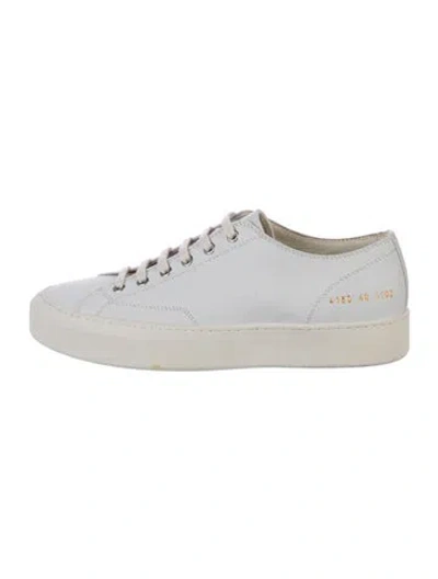 Pre-owned Common Projects Leather Sneakers In White
