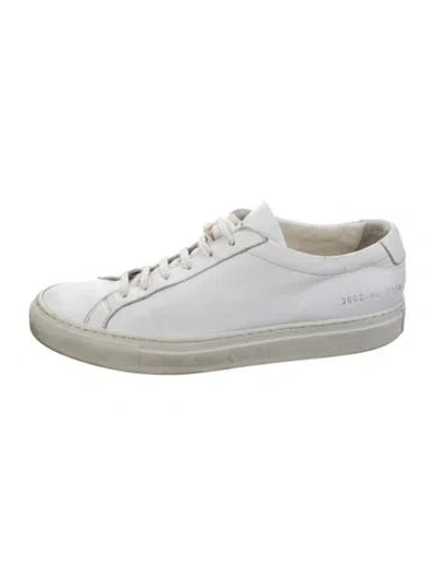 Pre-owned Common Projects Leather Sneakers In White