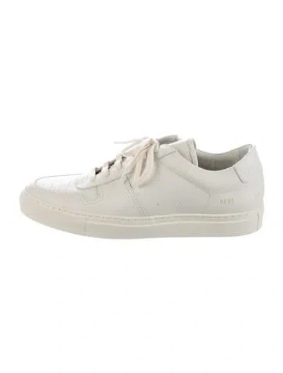 Pre-owned Common Projects Leather Sneakers In White