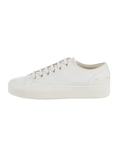 Pre-owned Common Projects Leather Sneakers In White