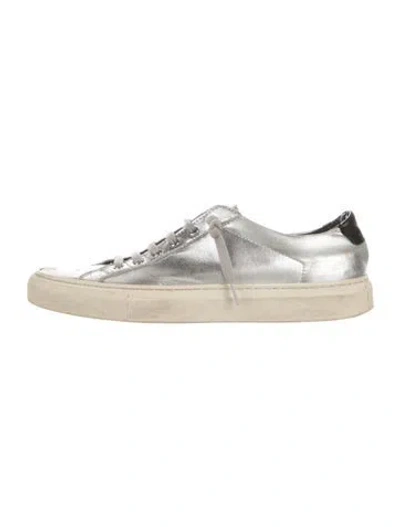 Pre-owned Common Projects Leather Sneakers In White