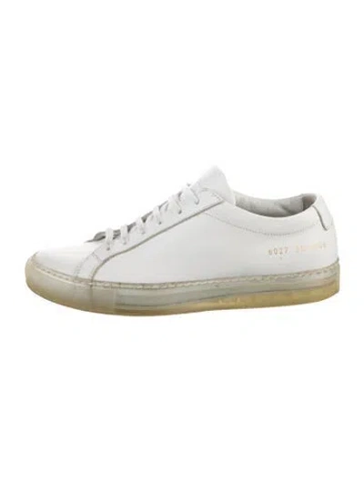 Pre-owned Common Projects Leather Sneakers In White