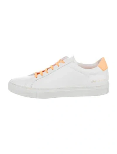 Pre-owned Common Projects Leather Sneakers In White