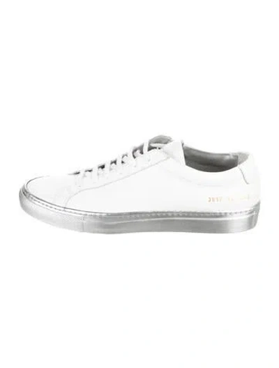 Pre-owned Common Projects Leather Sneakers In White