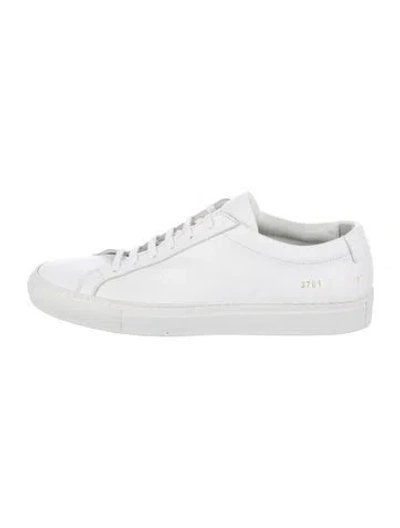 Pre-owned Common Projects Leather Sneakers In White