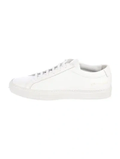 Pre-owned Common Projects Leather Sneakers In White