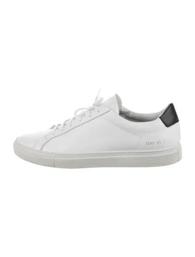 Pre-owned Common Projects Leather Sneakers In White