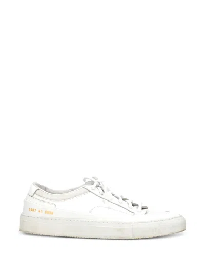 Pre-owned Common Projects Leather Sneakers In White