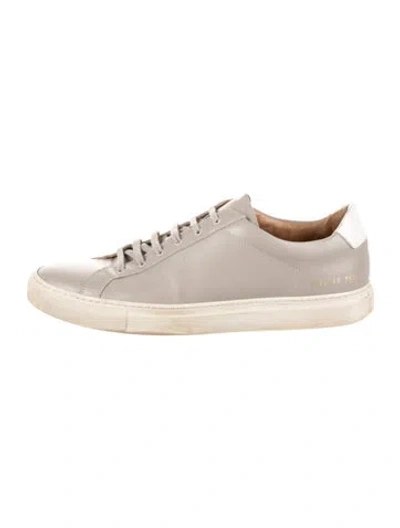 Pre-owned Common Projects Leather Sneakers In White