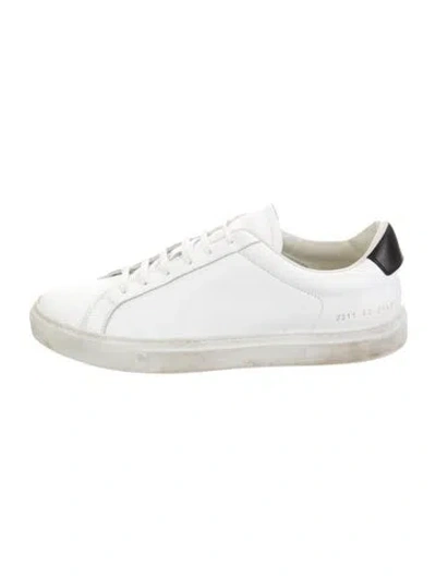 Pre-owned Common Projects Leather Sneakers In White