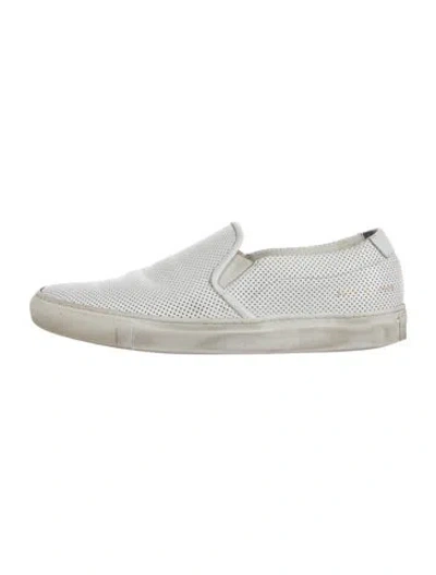 Pre-owned Common Projects Leather Sneakers In White