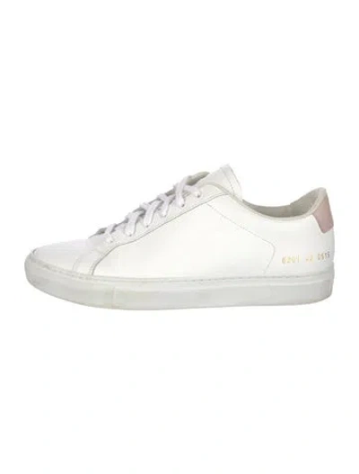 Pre-owned Common Projects Leather Sneakers In White
