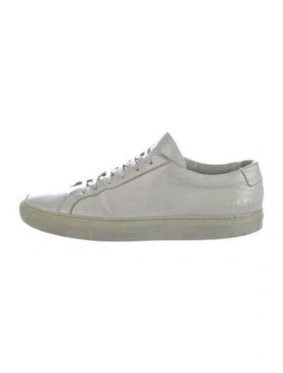 Pre-owned Common Projects Leather Sneakers In White