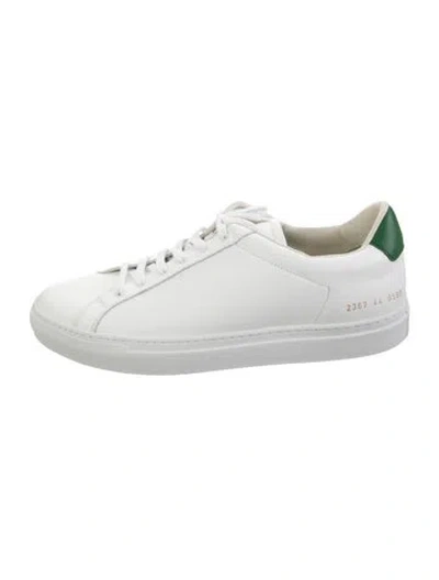 Pre-owned Common Projects Leather Sneakers In White