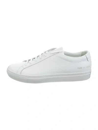 Pre-owned Common Projects Leather Sneakers In White