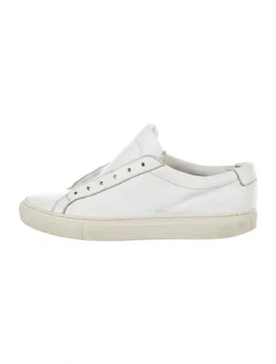 Pre-owned Common Projects Leather Sneakers In White