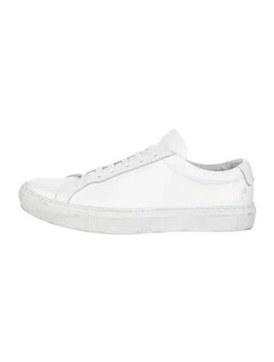 Pre-owned Common Projects Leather Sneakers In White