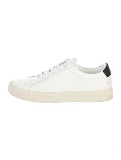 Pre-owned Common Projects Leather Sneakers In White