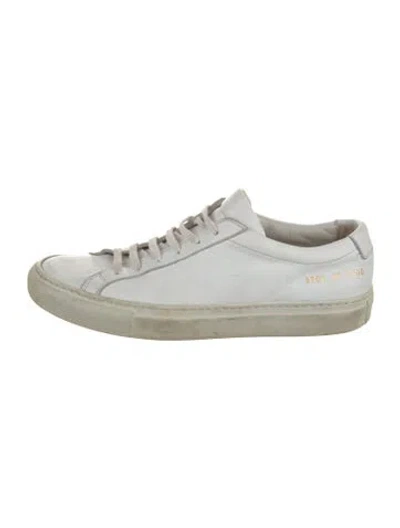 Pre-owned Common Projects Leather Sneakers In White