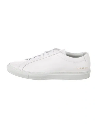 Pre-owned Common Projects Leather Sneakers In White