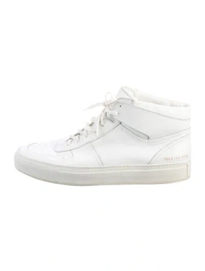 Pre-owned Common Projects Leather Sneakers In White