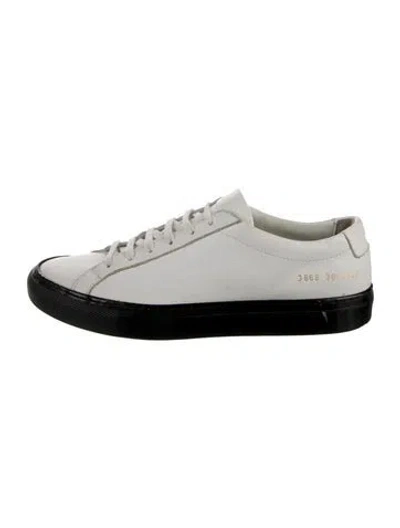 Pre-owned Common Projects Leather Sneakers In White
