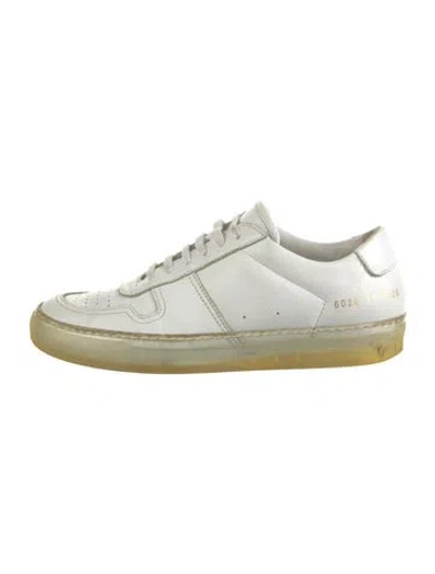 Pre-owned Common Projects Leather Sneakers In White