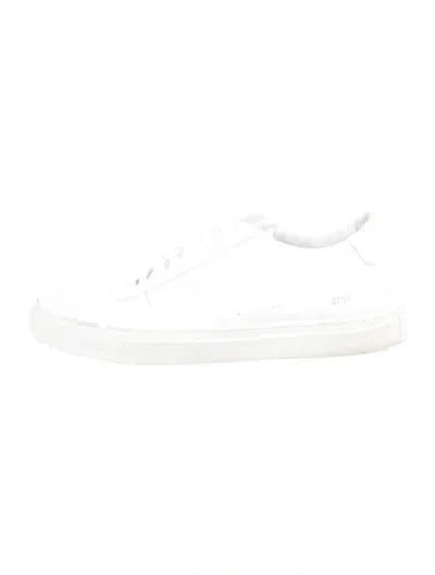 Pre-owned Common Projects Leather Sneakers In White