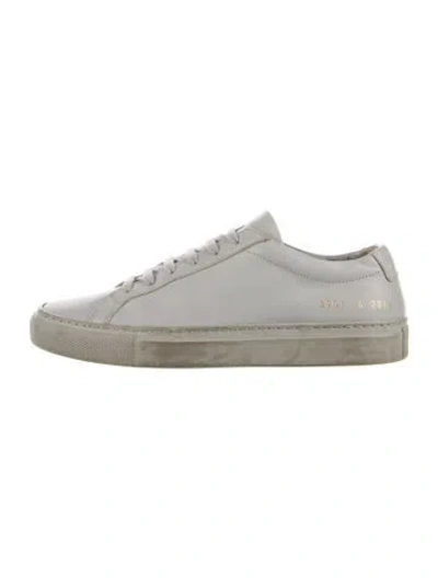 Pre-owned Common Projects Leather Sneakers In White
